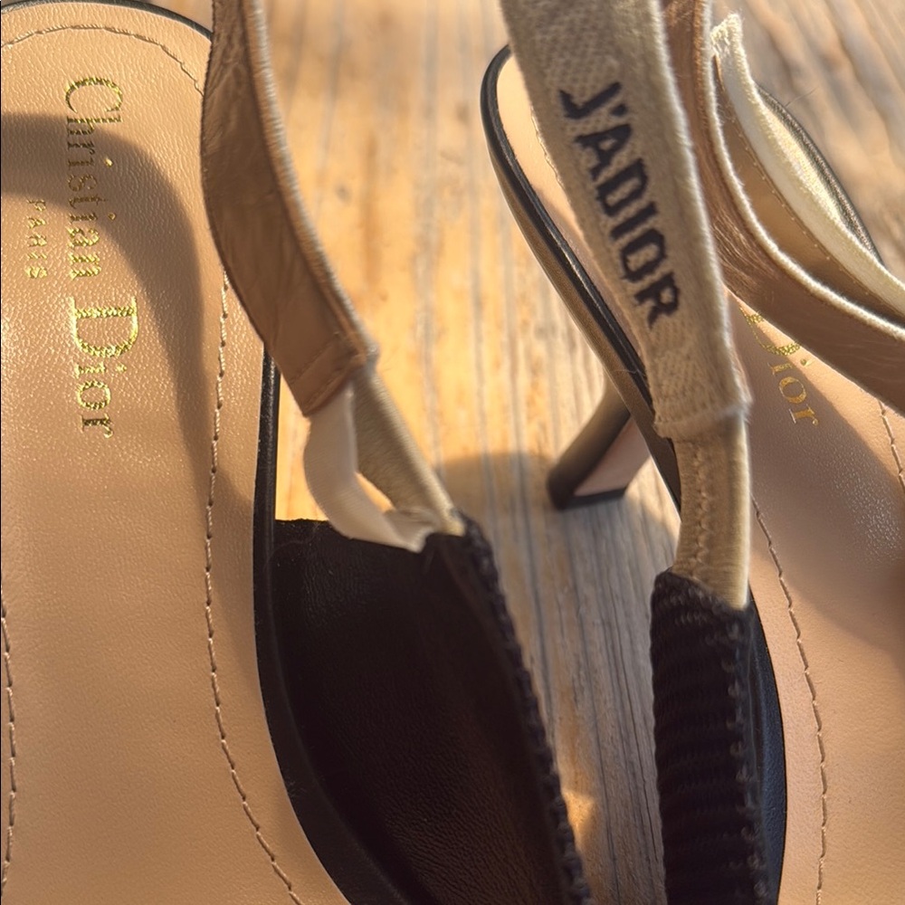 Dior Black Slingback Women's Shoes - Picture 8 of 12